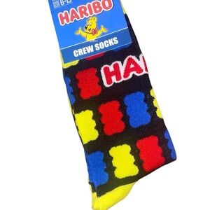 New Haribo Gummy Bears Socks Long 6-13 adult funny crazy candy snack unisex